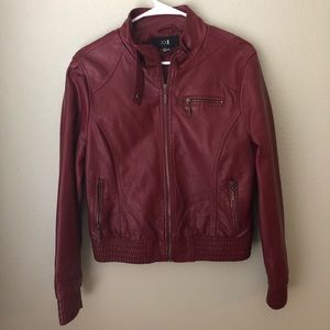 Faux leather jacket